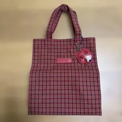 familiar 赤チェックトートバッグ(大)のサムネイル