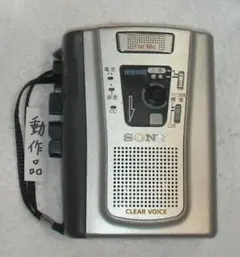 動作〇.美品：TCM-40 SONY ソニー カセットテープレコーダー、電池付のサムネイル