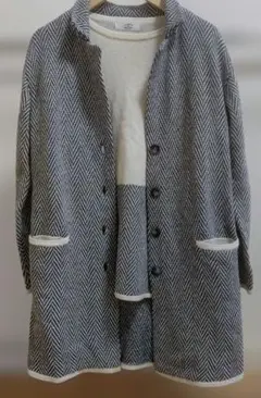 O'BOVE DE MUSÉE セーター ロングジャケット アンサンブル