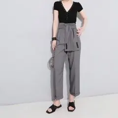 ジャケットデザイン テーパードパンツ カジュアルパンツ ワイドパンツ olスーツ