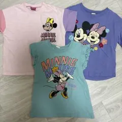 Disney ミッキーミニー半袖Tシャツ 3枚セット