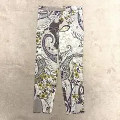 美品⭐️ETRO ペイズリー　リネン　レーヨン　パンツ　イタリア製　40のサムネイル