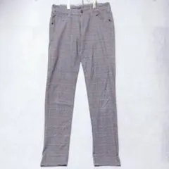 セポ チェック パンツ グレンチェック 細身 M ピンクラインのサムネイル