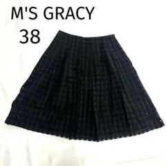 美品】GRAMICCI／グラミチ ウールフレアスカート ギンガムチェック M