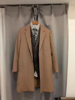 チェスターコート シングル　ナノ・ユニバース　2way　ユニバーサルランゲージ