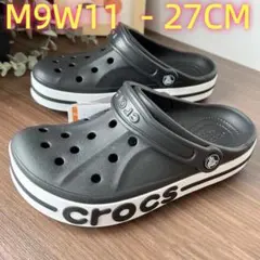 crocs クロッグサンダル M9W11 27CM ブラック 3