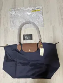 ロンシャン LONGCHAMP 折り畳みトートバッグL ネイビー