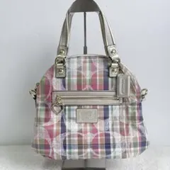 【極美品】COACH ポピー　ミニボストンバッグ マドラストート　F23541