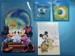 ディズニーリゾート ステッカー ポストカード 4点セット