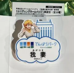 我妻善逸 鬼滅の刃 池袋サンシャインシティ 展望台 ネームバッジ