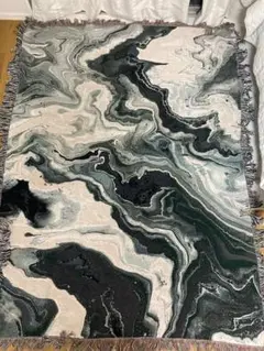 専用Marble Woven Throw Blanket