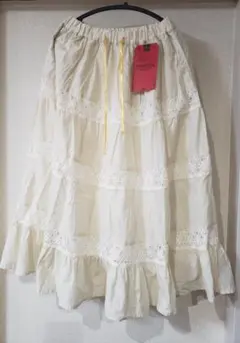 ピンクハウス❤️【未着用】シンプル綿ローンのミディ丈スカート❤️ ピンクハウス❤️【未着用】シンプル綿ローンのミディ丈スカート