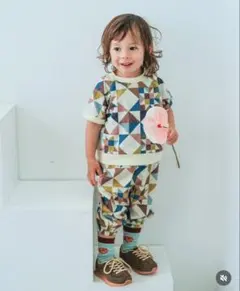soft_cheese しまむら　パッチワークジャケット・パンツセット しまむら softcheese ソフトチーズ キルト パッチワーク Tシャツ