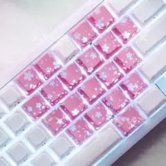 ハート　キーキャップ　サクラ　ピンク