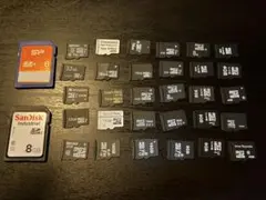 microSDカード３0枚　SDカード2枚　セット 中古品