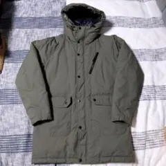 ☆GU中綿ジャケット☆モッズコート☆グリーン☆Mサイズ☆防寒ジャケット☆