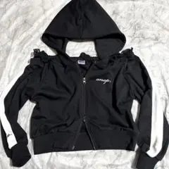 y2k grunge ANAP オフショルダー　パーカー　フーディのサムネイル