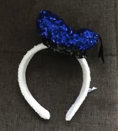 ディズニーランド　ドナルド　スパンコール　カチューシャ