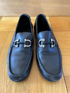 フェラガモ ガンチーニ レザーローファー 7 EE 25.0～25.5cm相当