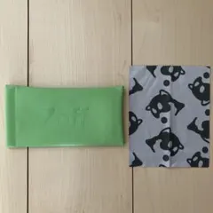 Zoff ソフトメガネケース グリーン