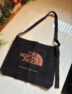 未使用品 ノースフェイス バッグ オーガニックコットンミュゼット ブラックのサムネイル