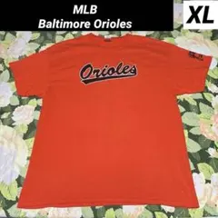 【値下げOK】MLB Orioles US古着Tシャツ XL オレンジ ビッグ