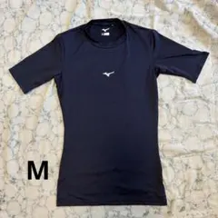 MIZUNO 野球 アンダーシャツ ネイビー Mサイズ　半袖のサムネイル