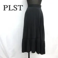 MY1438▲PLST▲プラステプリーツ ロング巻きスカート サイズXS