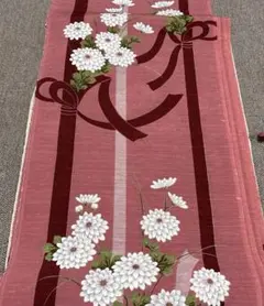 花柄ピンク布地② 未使用品