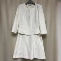 ホワイト スーツセット リボン付き　入学式
