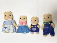 【美品】シルバニアファミリー ブタファミリー