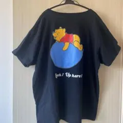 東京ディズニーリゾート　くまのプーさん オーバーサイズ　Tシャツ ブラック