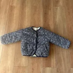 セラフ　リバーシブル花柄×ファー　ジャケット 110cm