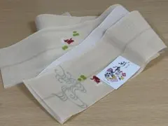 【新品】夏用 紗織 四寸半巾帯 染め帯　夏着物帯　浴衣帯　ベージュ　金魚　×2 新品】夏用 紗織 四寸半巾帯 染め帯 夏着物帯 浴衣帯 ベージュ 金魚