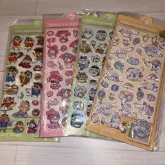 7種類　水入りシール　3Ｄキャラクター ぷくぷく ウォーターシール7枚セット