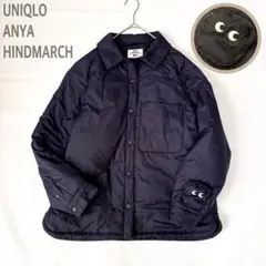 UNIQLO×ANYAHINDMARCH パフテックシャツジャケット Lネイビー