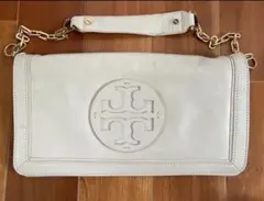 Tory Burch ホワイトレザーショルダーバッグ※限定価格！24時までのサムネイル