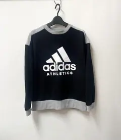 ADIDAS ショート丈 薄手トレーナー アディダス 黒 ブラック 150