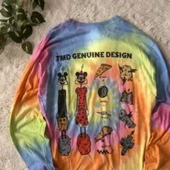 レア TMD GENUINE DESIGN タイダイ柄 長袖 Tシャツ M