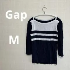 Gap ボートネック ストライプ Tシャツ M