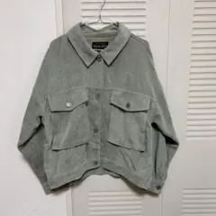 オリーブグリーン コーデュロイジャケット