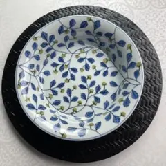 源右衛門　染錦苺絵　黄　中鉢　鉢のサムネイル