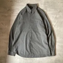 RRL グレー ストライプ 長袖シャツ M - メルカリ