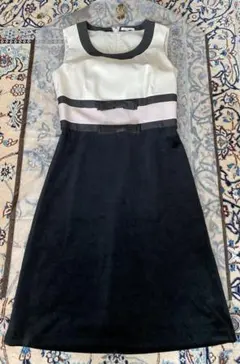 美品　TO BE CHIC ワンピース　40 ベロアとシャンタン