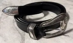 KATE CATE ケイトケイト レザー ウエスタンベルト ブラック イタリア製