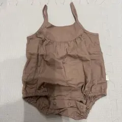 テータテート70 ロンパース　ブラウン　茶色　ベビー