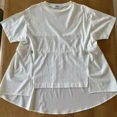 AZUL BY MOUSSY 異素材切替 Tシャツ ホワイトのサムネイル