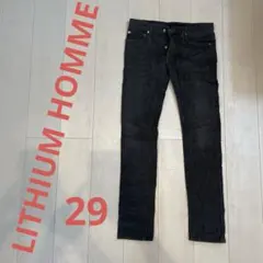 LITHIUM HOMME（リチウムオム）　ダークブルースリムフィットデニム