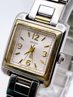 稼働品 新品電池交換 SEIKO セイコー ルキア 1F21-5B20 スクエア