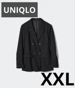 ユニクロ　レディース ダブルジャケット　ブラック　XXL ダブルブレスト　3L